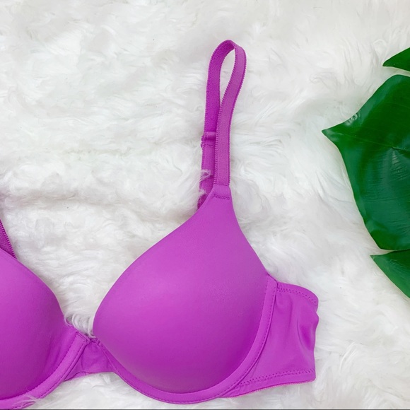 VS PINK Wear Everywhere Push-up Bra 34A orchid - Picture 2 of 8